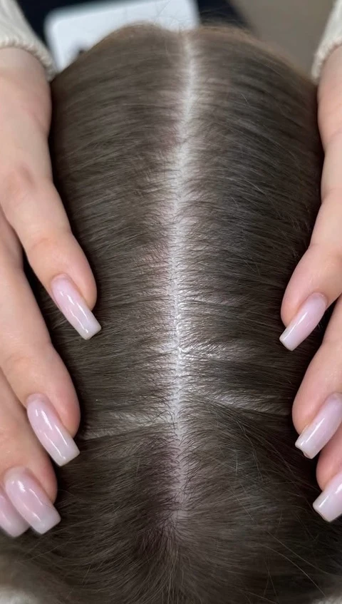 Hair after extensions by Slavic Capsule — 2