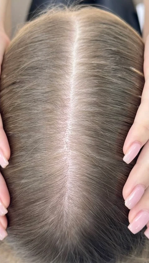 Hair before extensions — 2