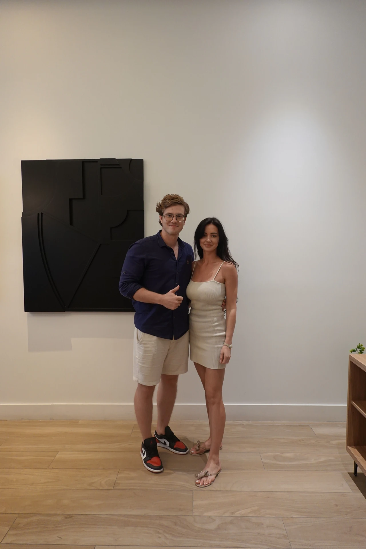 Maxim with a client in the studio